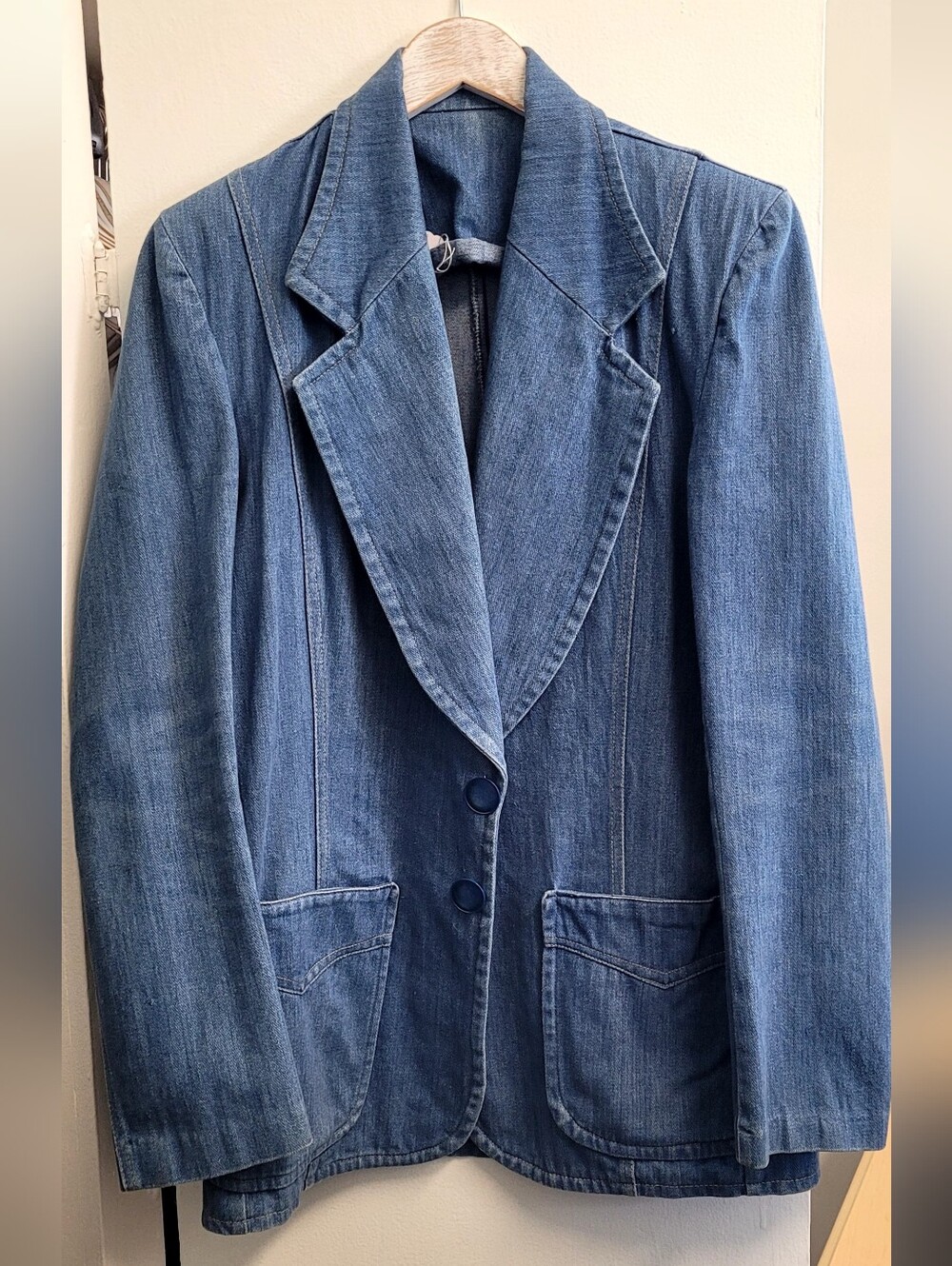 Women's Repurposed Denim Blazer